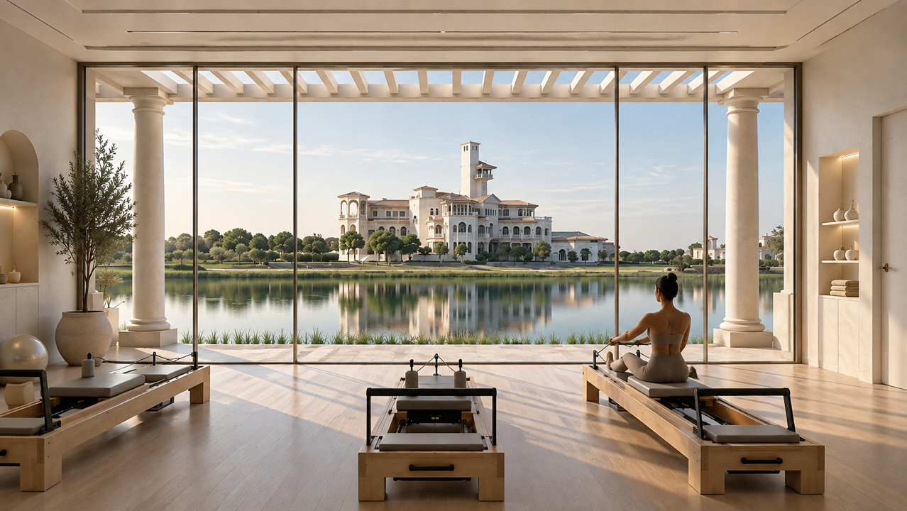 Pilates and Wellness Studio Overlooking Lake and Palace