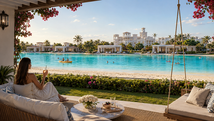 The Vie West Cairo — Lagoon and Palace View